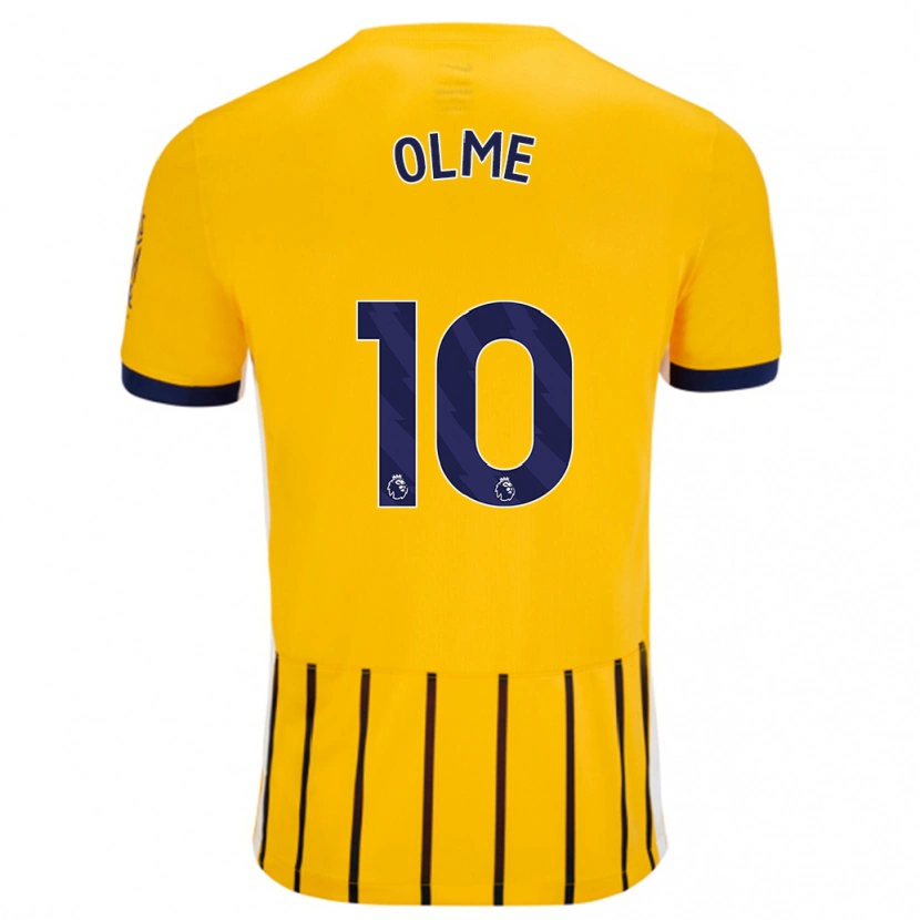 Danxen Kid Julia Margareta Zigiotti Olme #10 Gold Blue Pinstripes Away Jersey 2024/25 T-Shirt