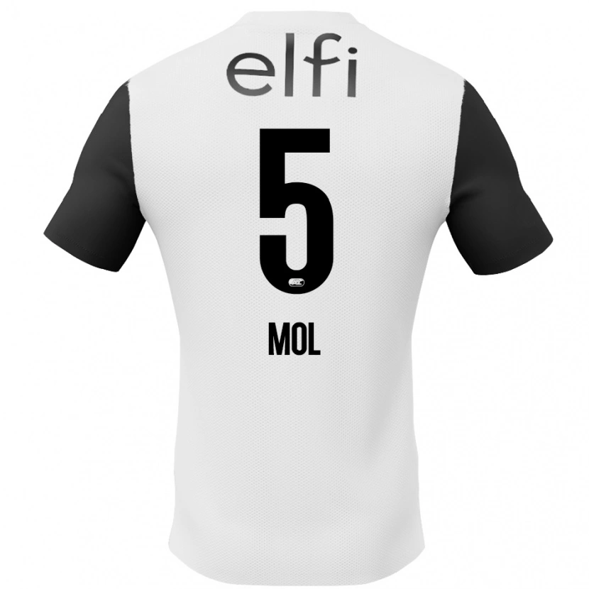 Danxen Kid Camie Mol #5 White Black Away Jersey 2024/25 T-Shirt