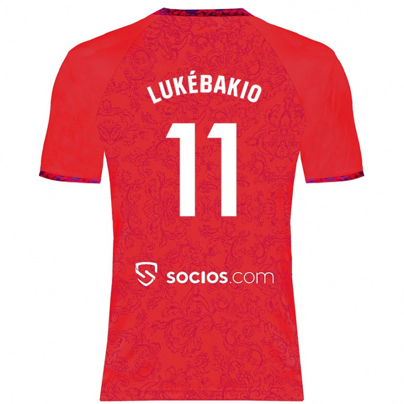 Danxen Kid Dodi Lukébakio #11 Red Away Jersey 2024/25 T-Shirt