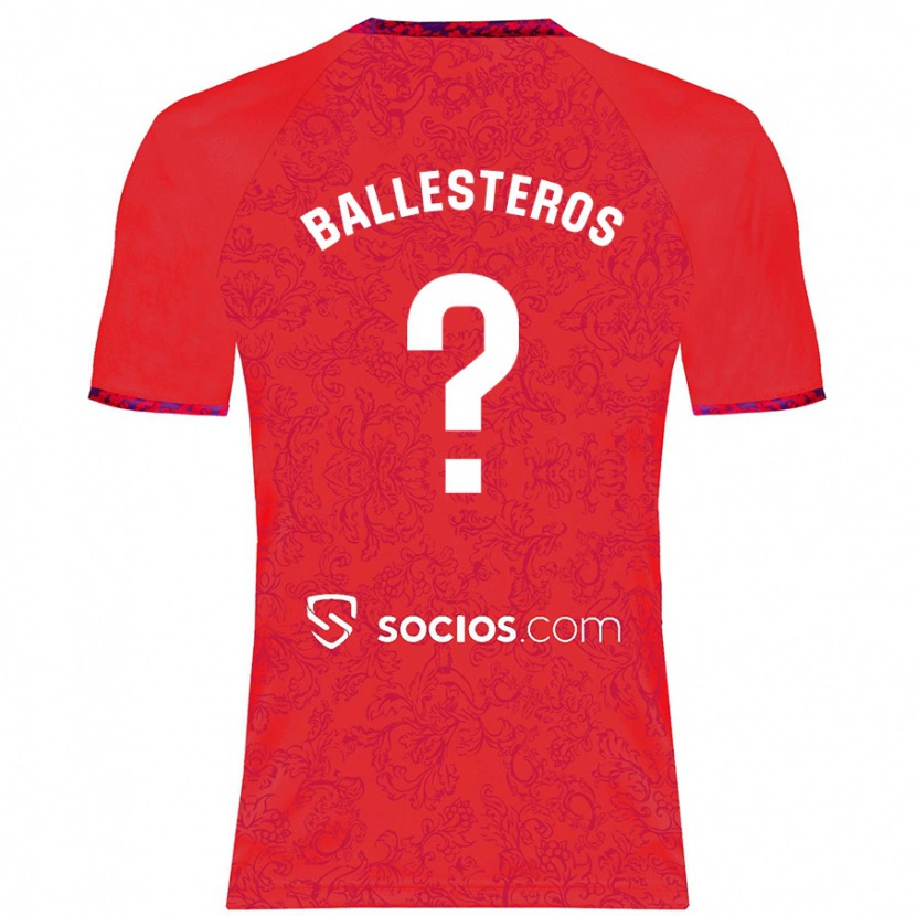Danxen Kid Gonzalo Ballesteros #0 Red Away Jersey 2024/25 T-Shirt