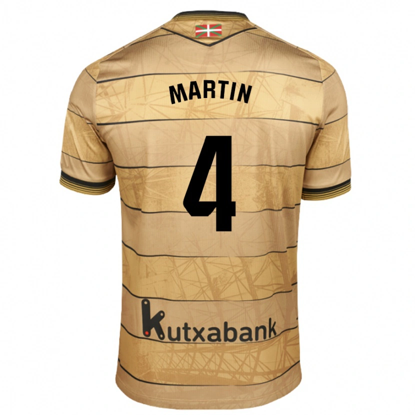 Danxen Kid Jon Martín #4 Brown Away Jersey 2024/25 T-Shirt