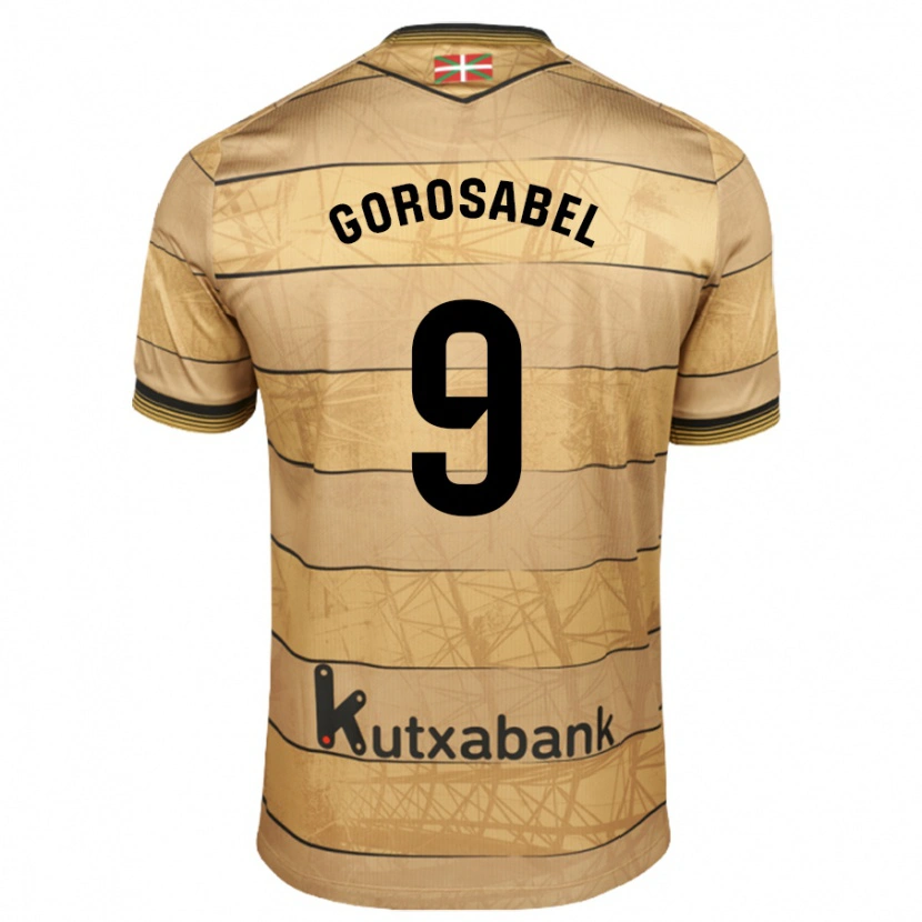 Danxen Kid Jakes Gorosabel #9 Brown Away Jersey 2024/25 T-Shirt