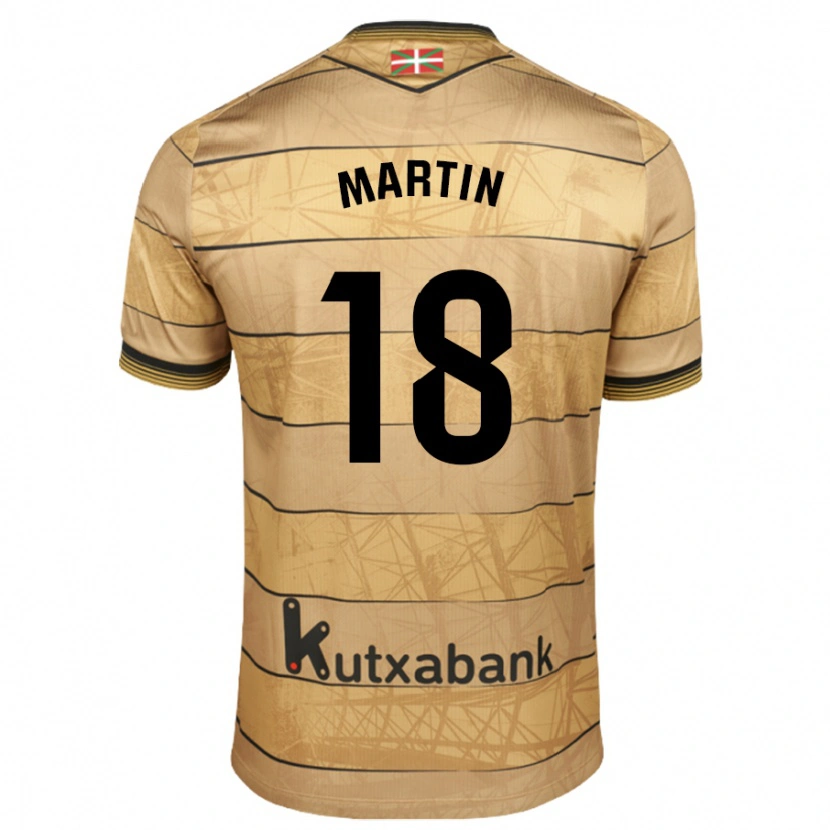 Danxen Kid Hugo Martín #18 Brown Away Jersey 2024/25 T-Shirt
