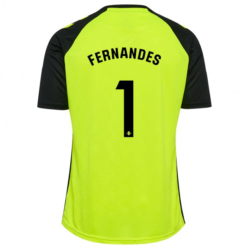 Danxen Kid Guilherme Fernandes #1 Fluorescent Yellow Black Away Jersey 2024/25 T-Shirt