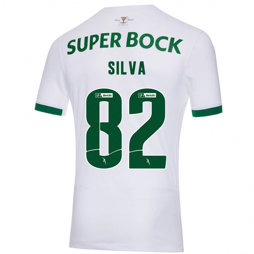 Danxen Kid Gabriel Silva #82 White Green Away Jersey 2024/25 T-Shirt