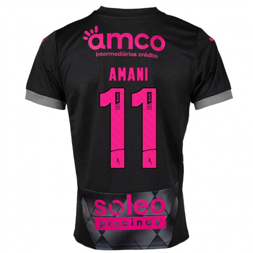 Danxen Kid Jolina Amani #11 Black Pink Away Jersey 2024/25 T-Shirt