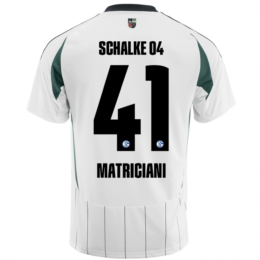 Danxen Kid Henning Matriciani #41 White Green Away Jersey 2024/25 T-Shirt
