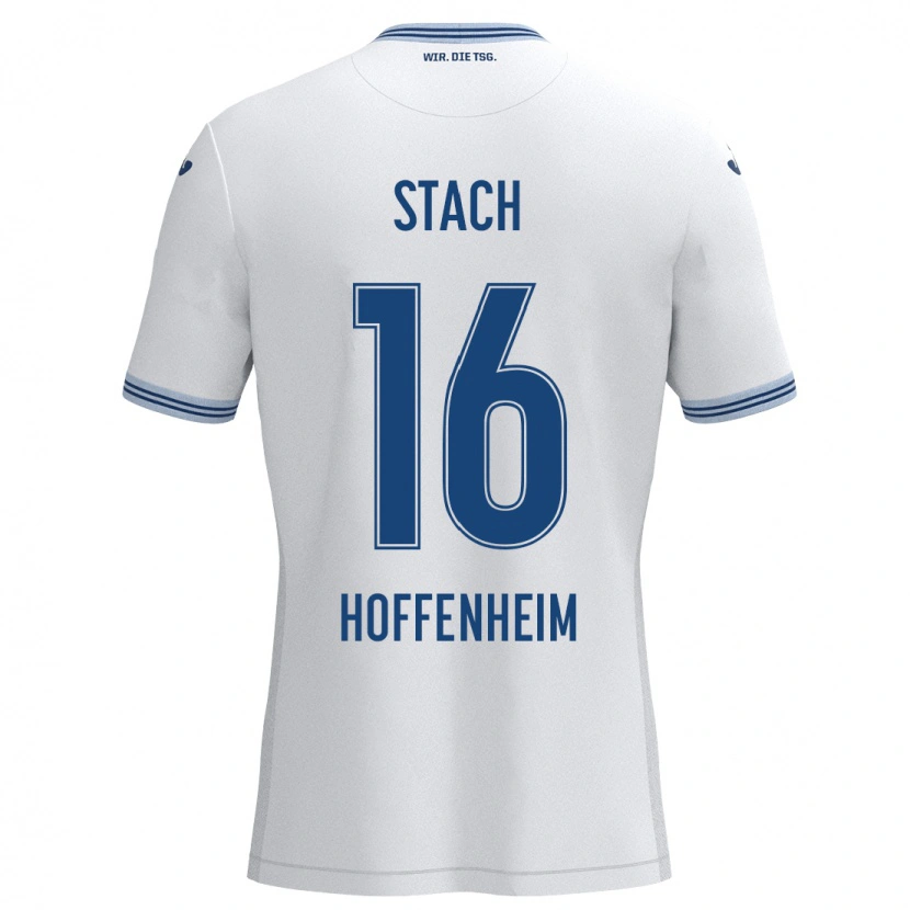 Danxen Kid Anton Stach #16 White Blue Away Jersey 2024/25 T-Shirt