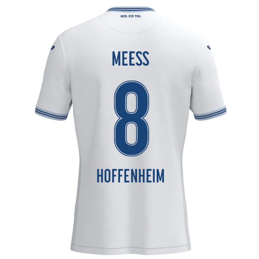 Danxen Kid Jakob Meeß #8 White Blue Away Jersey 2024/25 T-Shirt