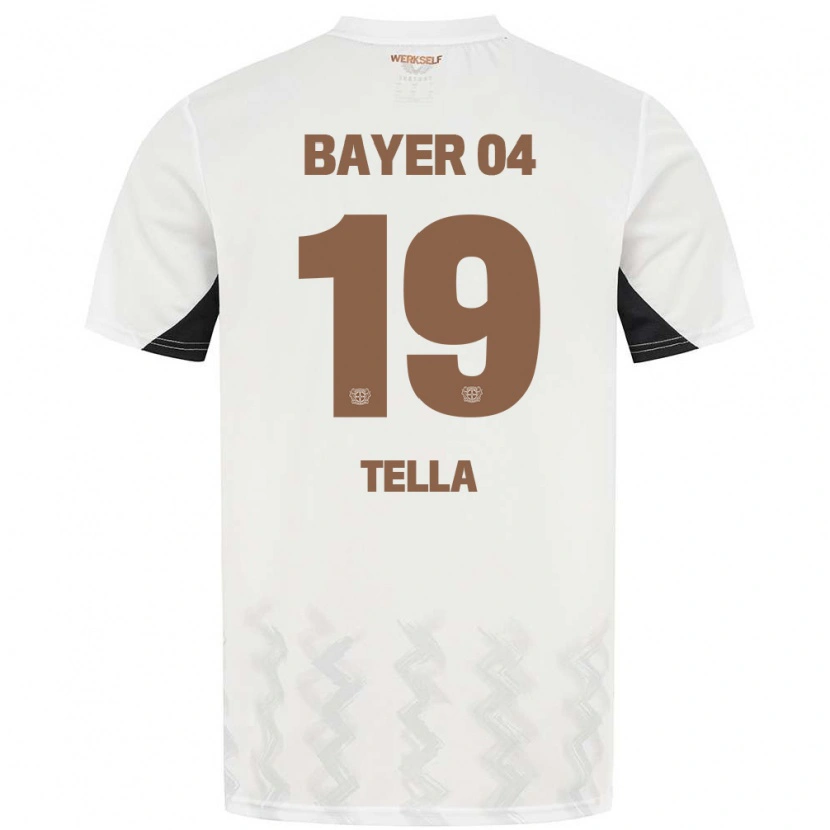 Danxen Kid Nathan Tella #19 White Black Away Jersey 2024/25 T-Shirt