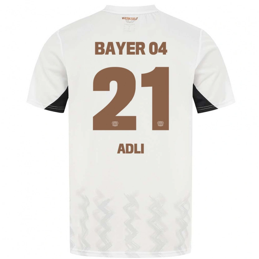 Danxen Kid Amine Adli #21 White Black Away Jersey 2024/25 T-Shirt