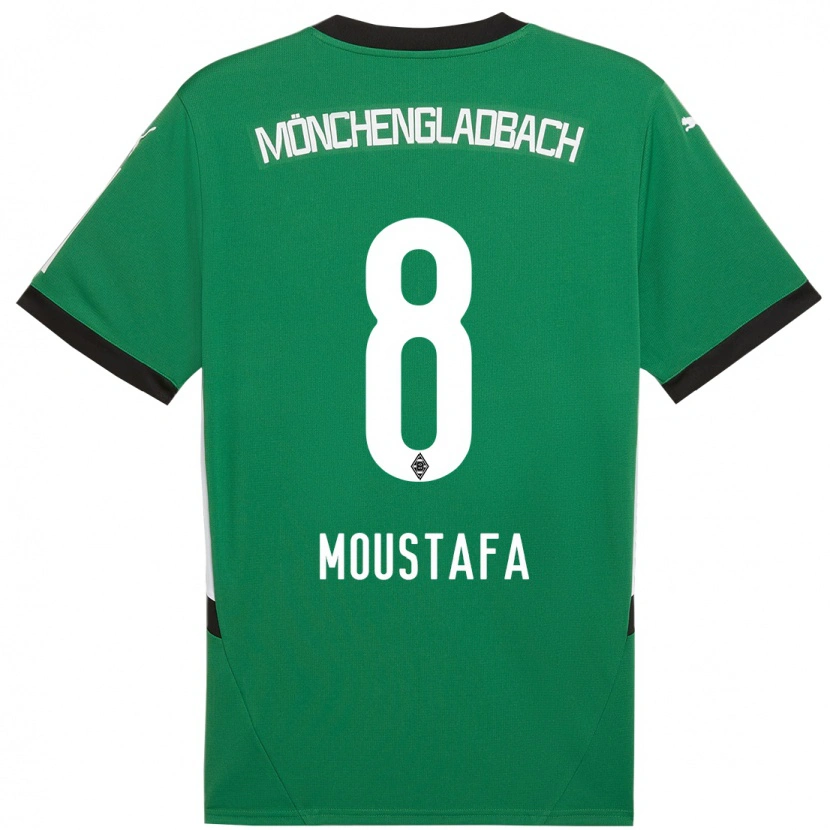 Danxen Kid Moustafa Moustafa #8 Green White Away Jersey 2024/25 T-Shirt