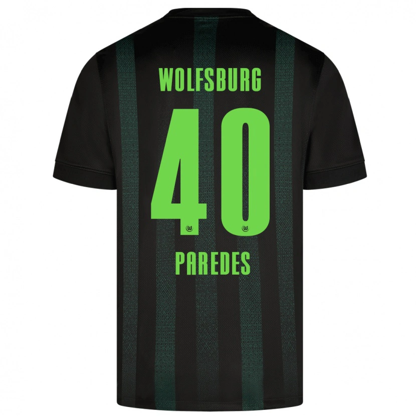 Danxen Kid Kevin Paredes #40 Dark Green Away Jersey 2024/25 T-Shirt