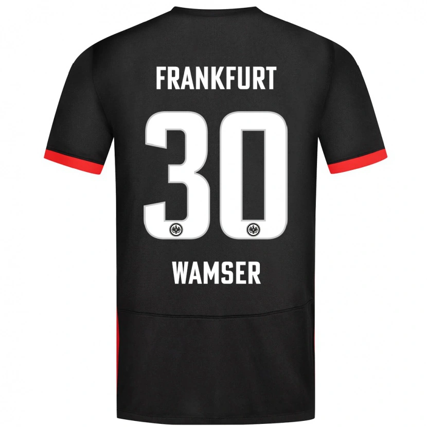 Danxen Kid Carlotta Wamser #30 Black Away Jersey 2024/25 T-Shirt