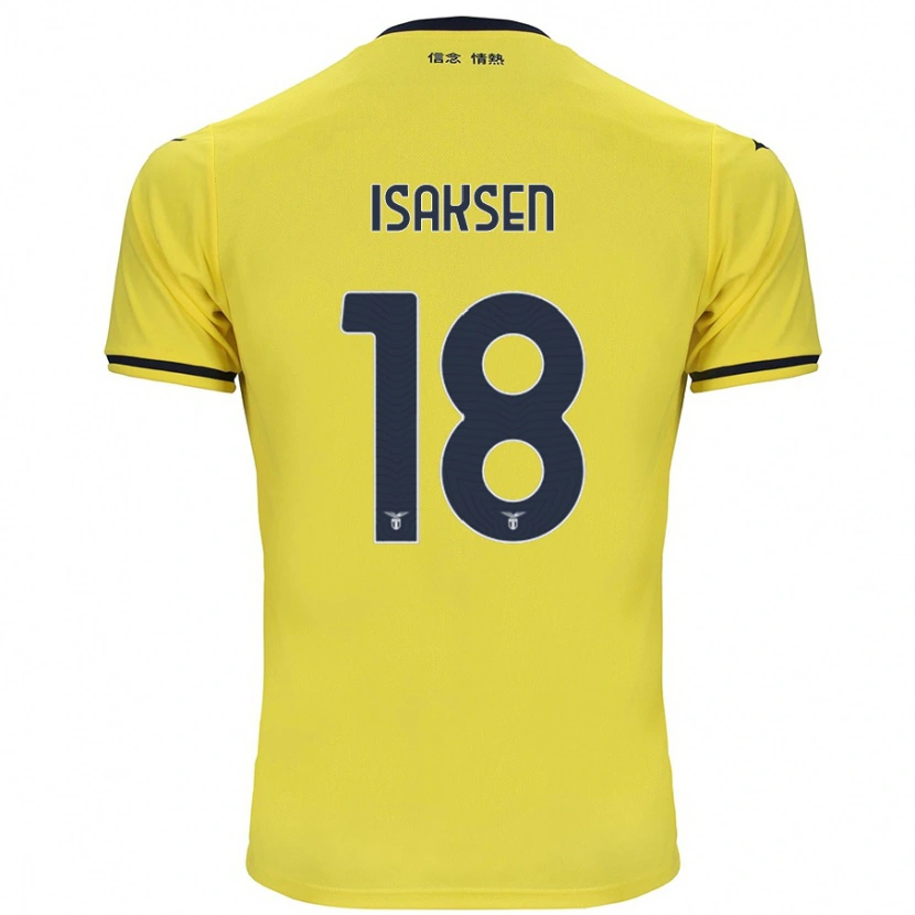 Danxen Kid Gustav Isaksen #18 Yellow Away Jersey 2024/25 T-Shirt