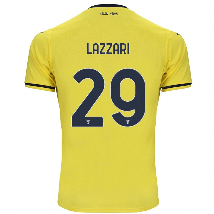 Danxen Kid Manuel Lazzari #29 Yellow Away Jersey 2024/25 T-Shirt