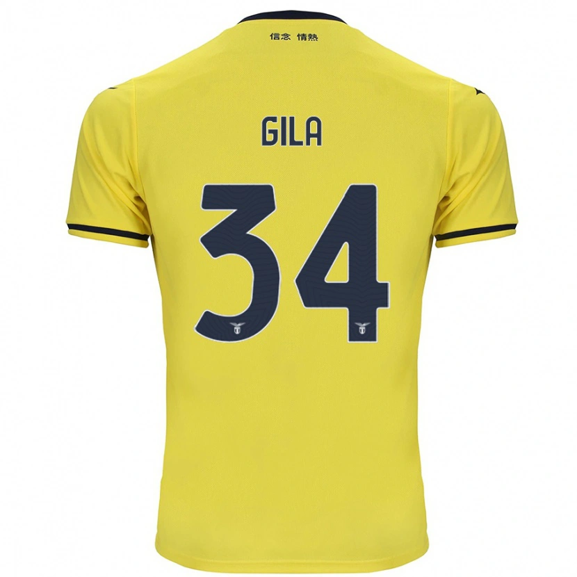Danxen Kid Mario Gila #34 Yellow Away Jersey 2024/25 T-Shirt