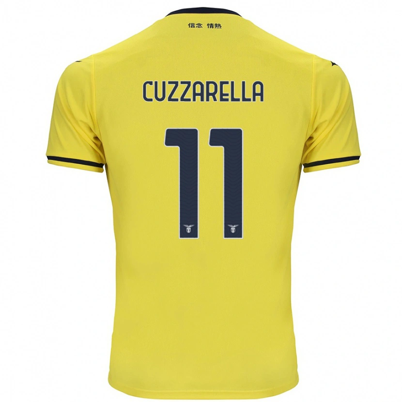 Danxen Kid Cristian Cuzzarella #11 Yellow Away Jersey 2024/25 T-Shirt