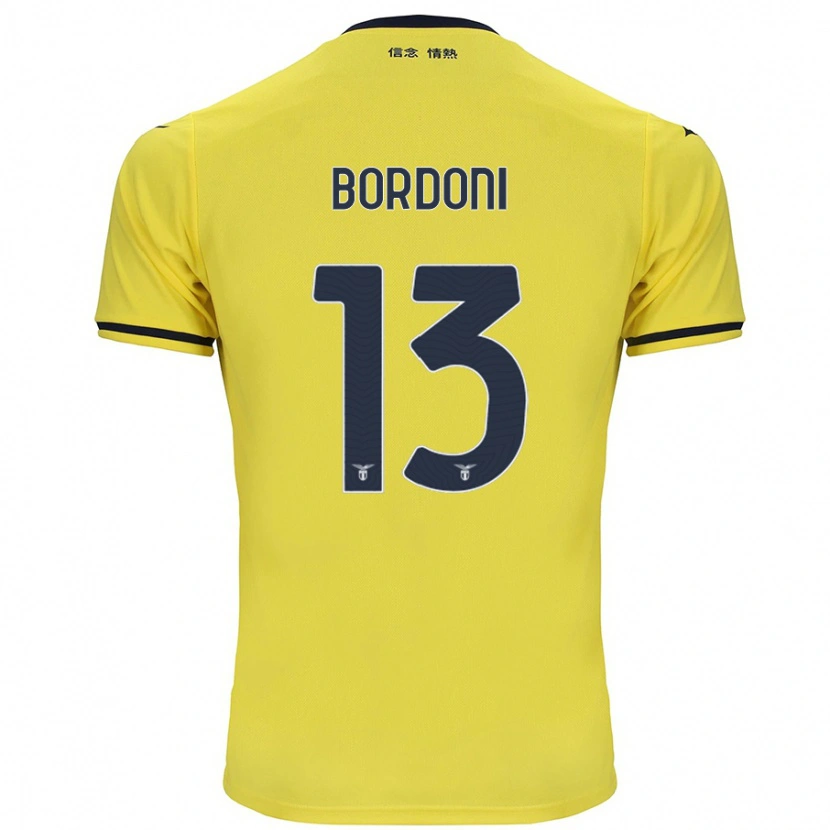 Danxen Kid Tommaso Bordoni #13 Yellow Away Jersey 2024/25 T-Shirt