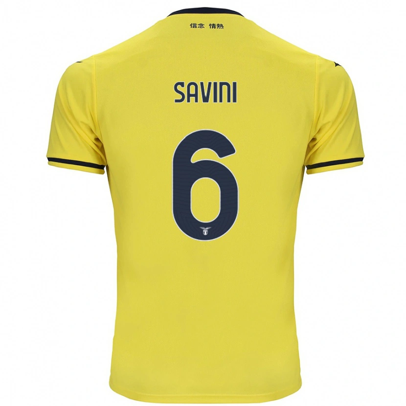 Danxen Kid Federica Savini #6 Yellow Away Jersey 2024/25 T-Shirt