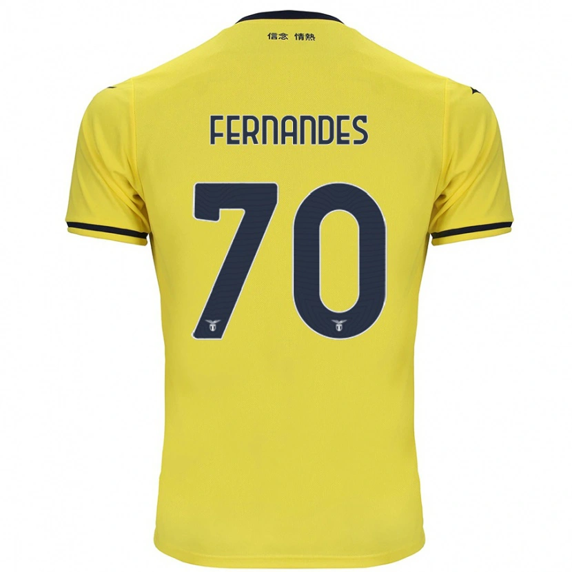 Danxen Kid Saná Fernandes #70 Yellow Away Jersey 2024/25 T-Shirt