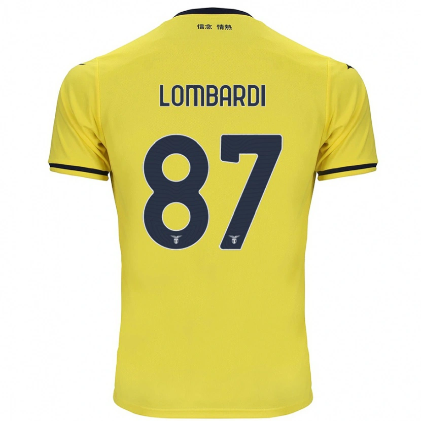Danxen Kid Cristiano Lombardi #87 Yellow Away Jersey 2024/25 T-Shirt
