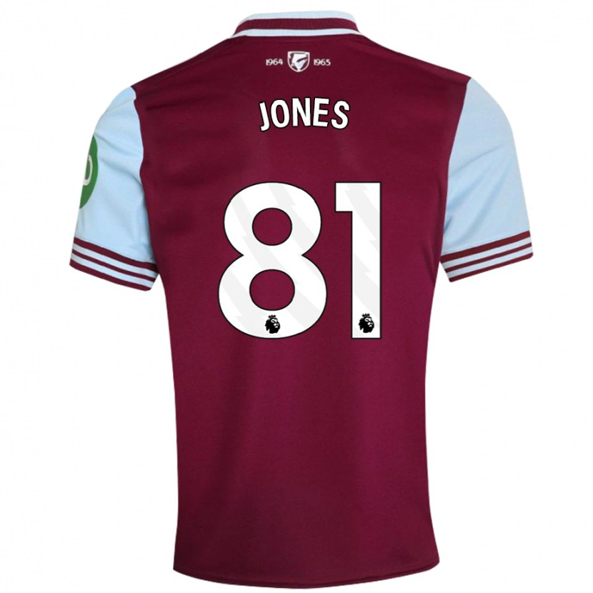 Danxen Men Liam Jones #81 Dark Red Home Jersey 2024/25 T-Shirt