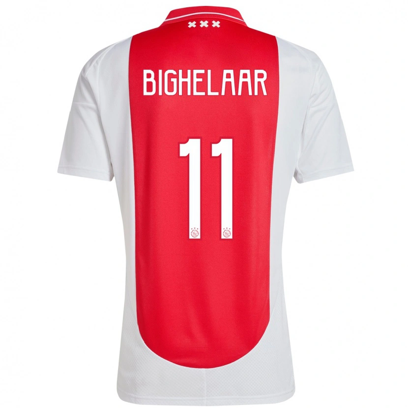 Danxen Men Marjolijn Van Den Bighelaar #11 Red White Home Jersey 2024/25 T-Shirt