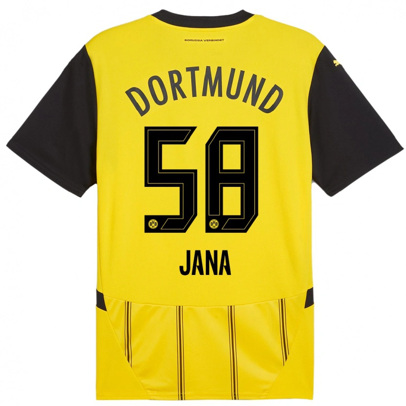 Danxen Men Nordberg Jana #58 Yellow Black Home Jersey 2024/25 T-Shirt
