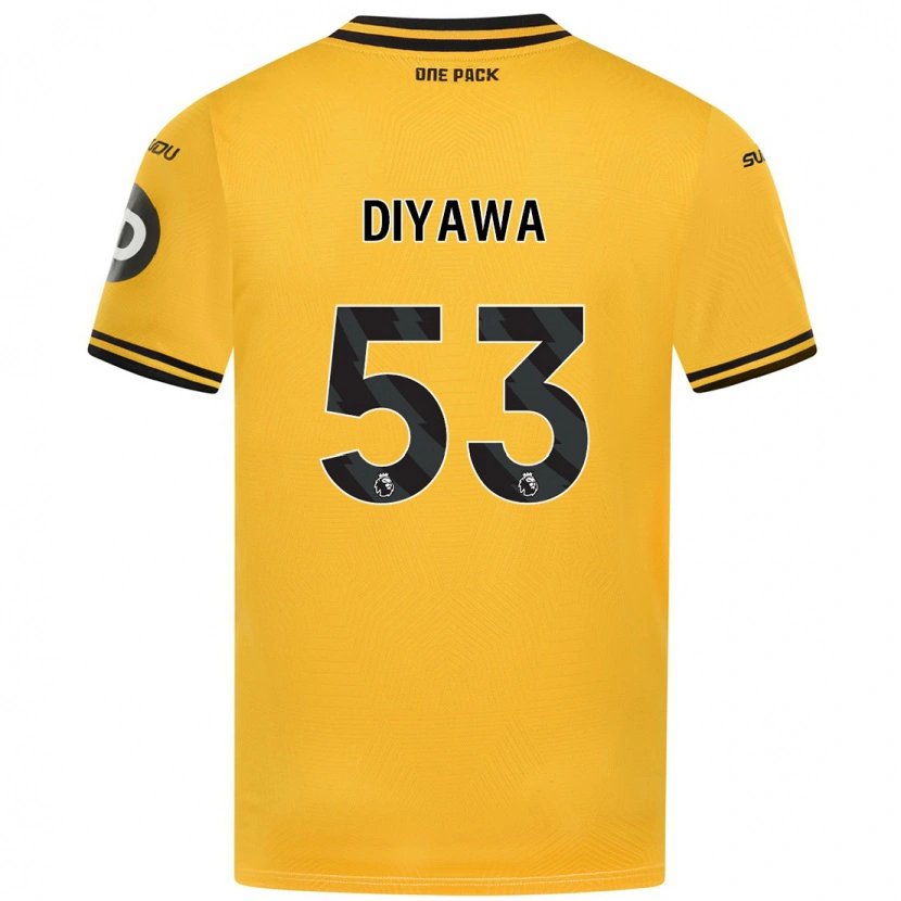 Danxen Men Aaron Keto-Diyawa #53 Yellow Home Jersey 2024/25 T-Shirt