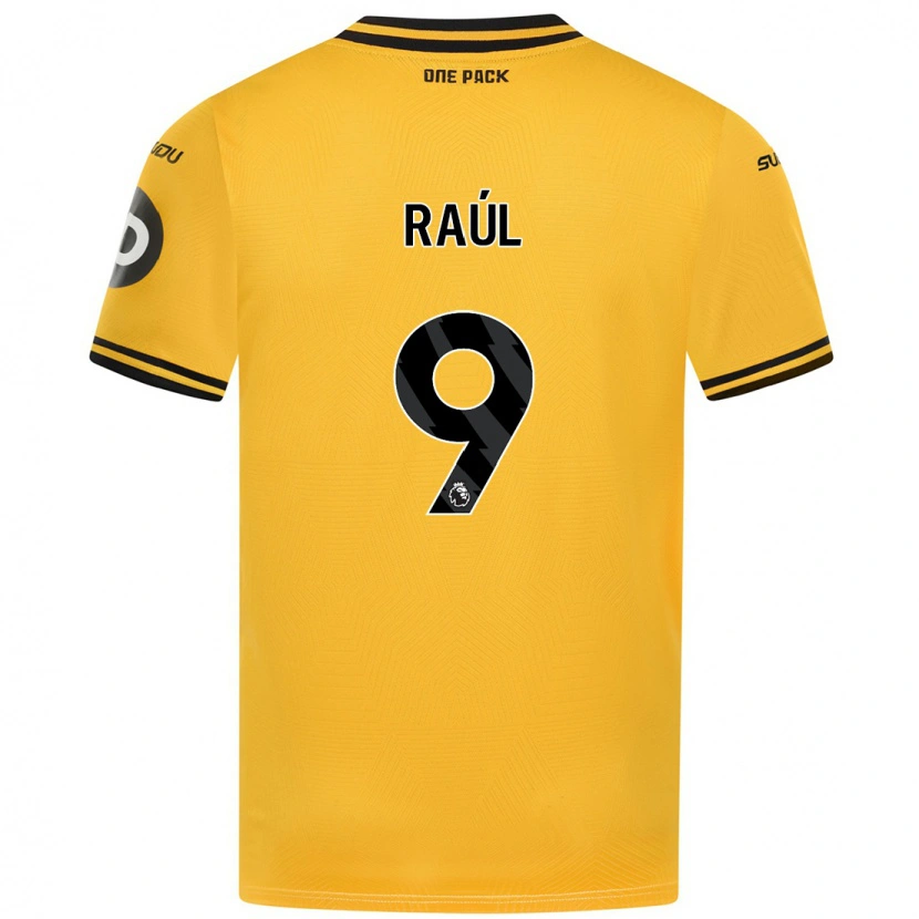 Danxen Men Raul Jimenez #9 Yellow Home Jersey 2024/25 T-Shirt