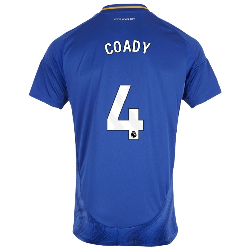 Danxen Men Conor Coady #4 Blue White Home Jersey 2024/25 T-Shirt