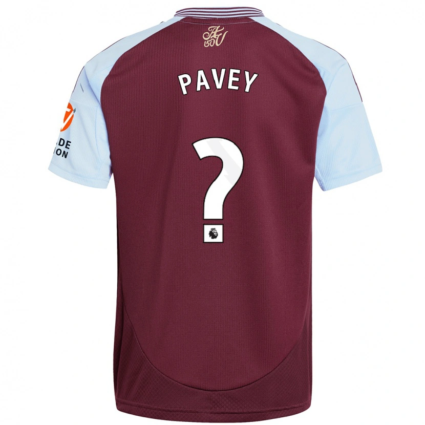 Danxen Men Charlie Pavey #0 Burgundy Sky Blue Home Jersey 2024/25 T-Shirt