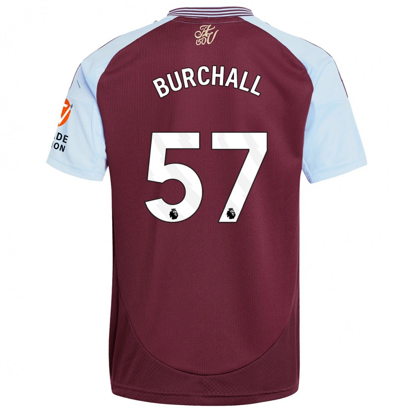 Danxen Men Ajani Burchall #57 Burgundy Sky Blue Home Jersey 2024/25 T-Shirt