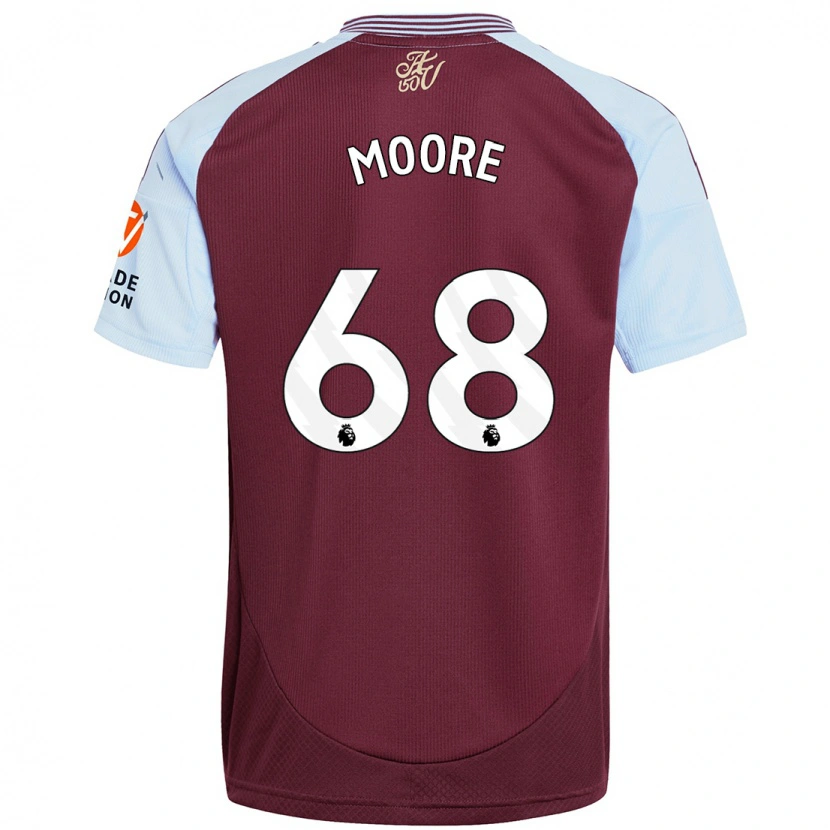 Danxen Men Kobei Moore #68 Burgundy Sky Blue Home Jersey 2024/25 T-Shirt