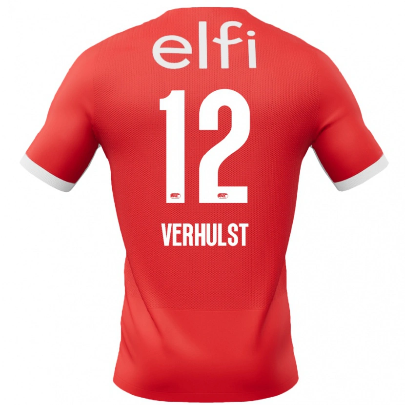Danxen Men Hobie Verhulst #12 Red White Home Jersey 2024/25 T-Shirt