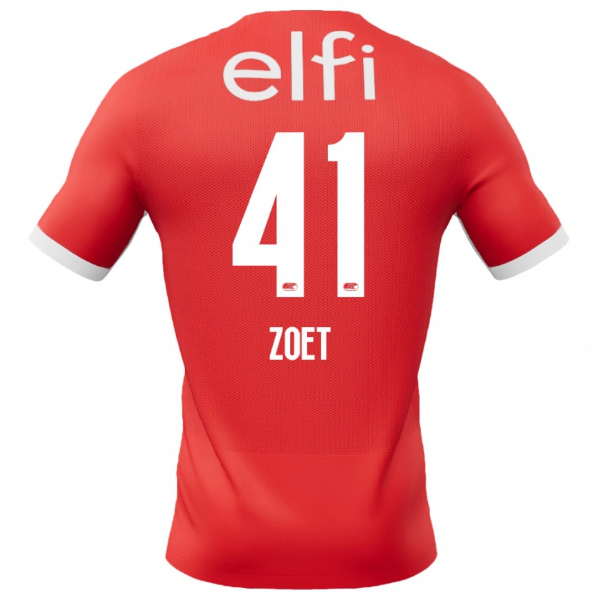 Danxen Men Jeroen Zoet #41 Red White Home Jersey 2024/25 T-Shirt