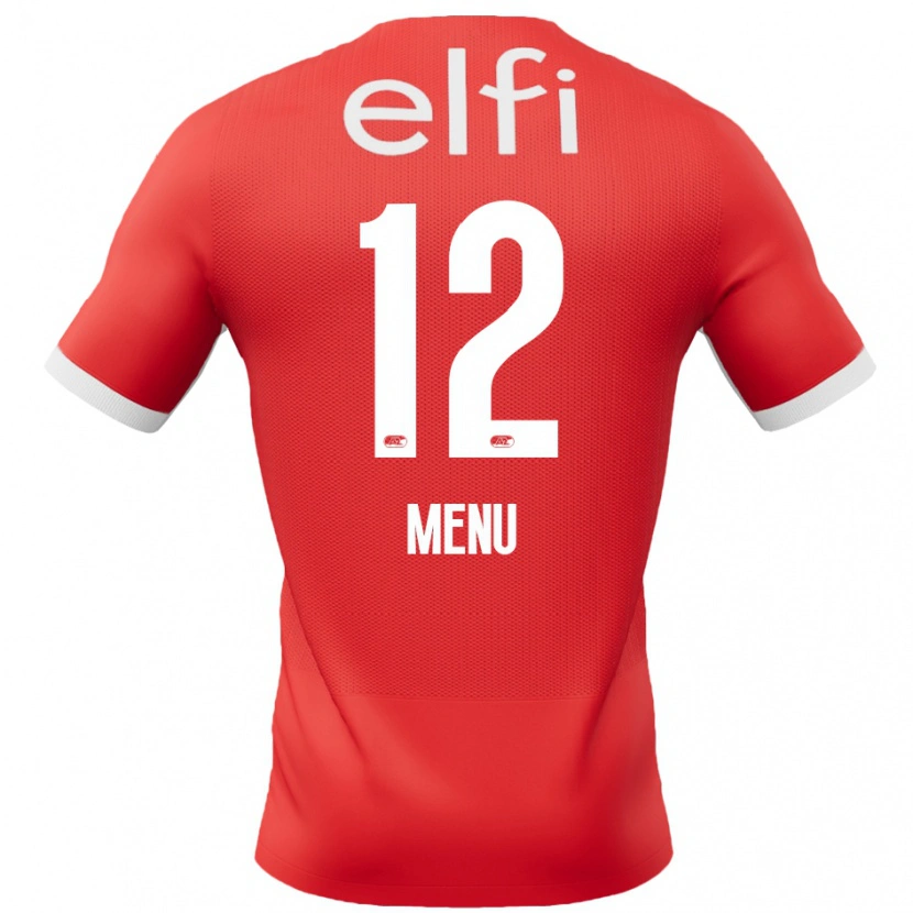 Danxen Men Mathijs Menu #12 Red White Home Jersey 2024/25 T-Shirt
