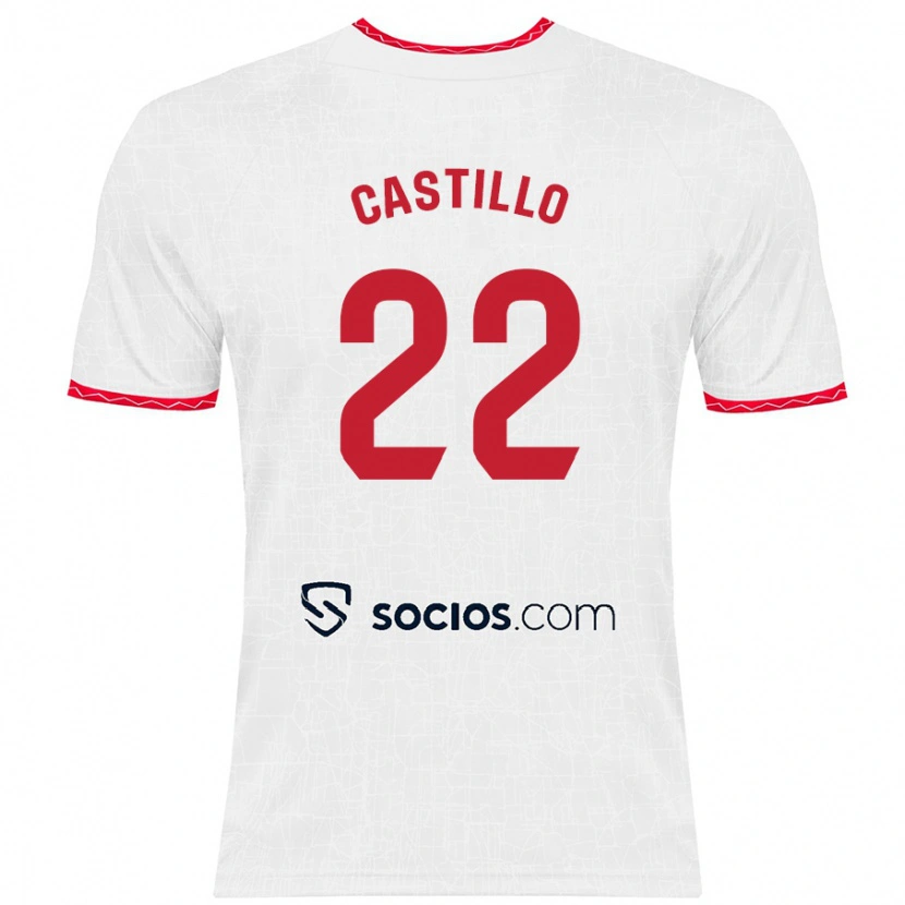 Danxen Men José Castillo #22 White Red Home Jersey 2024/25 T-Shirt