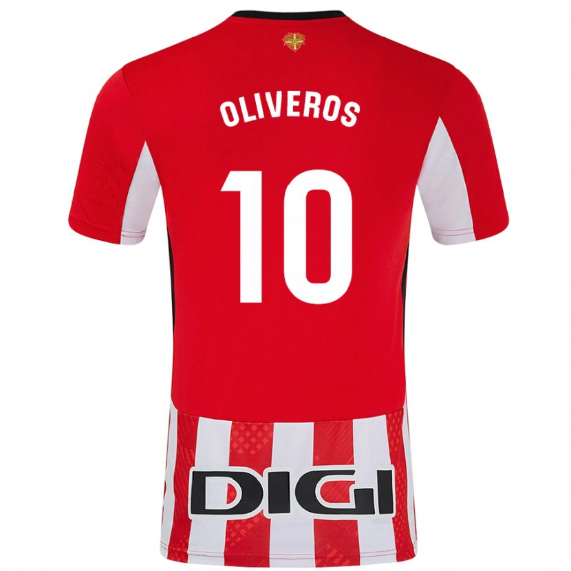 Danxen Men Aimar Oliveros #10 Red White Home Jersey 2024/25 T-Shirt
