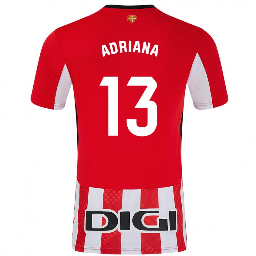 Danxen Men Adriana Nanclares Romero #13 Red White Home Jersey 2024/25 T-Shirt