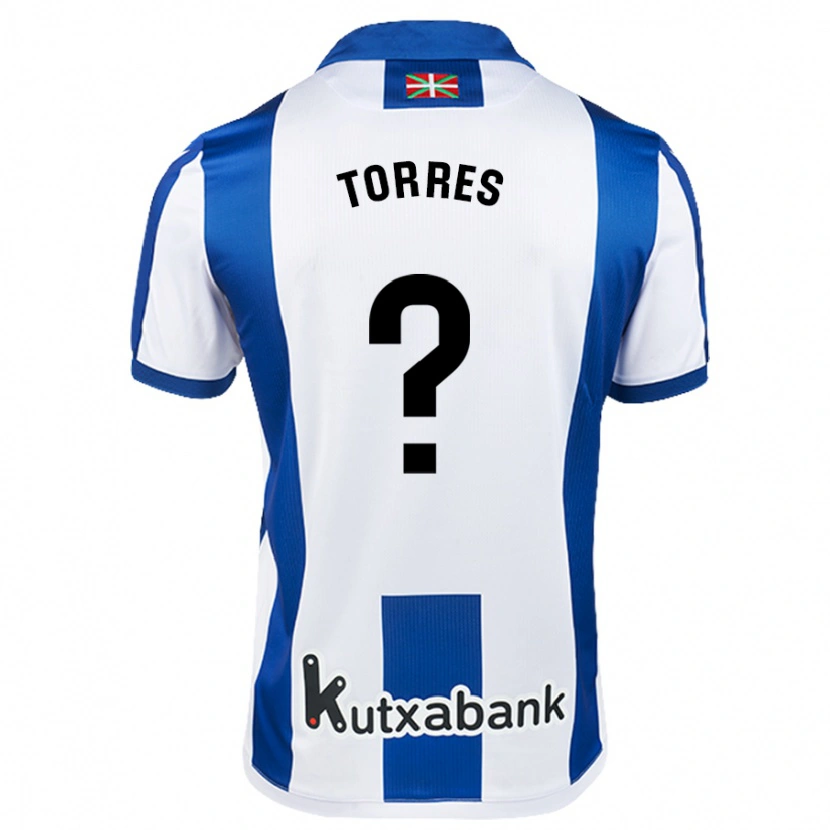 Danxen Men Domenic Torres #0 White Blue Home Jersey 2024/25 T-Shirt
