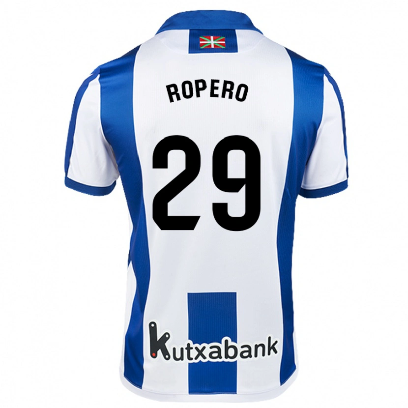 Danxen Men Iker Ropero #29 White Blue Home Jersey 2024/25 T-Shirt