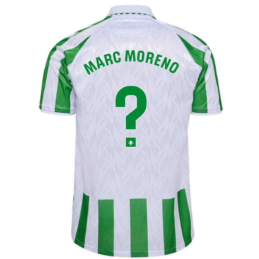 Danxen Men Marc Moreno #0 Green White Stripes Home Jersey 2024/25 T-Shirt