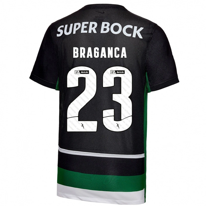 Danxen Men Daniel Bragança #23 Black White Green Home Jersey 2024/25 T-Shirt