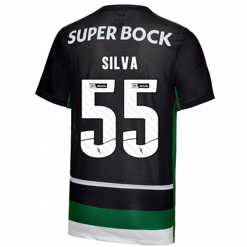 Danxen Men José Silva #55 Black White Green Home Jersey 2024/25 T-Shirt