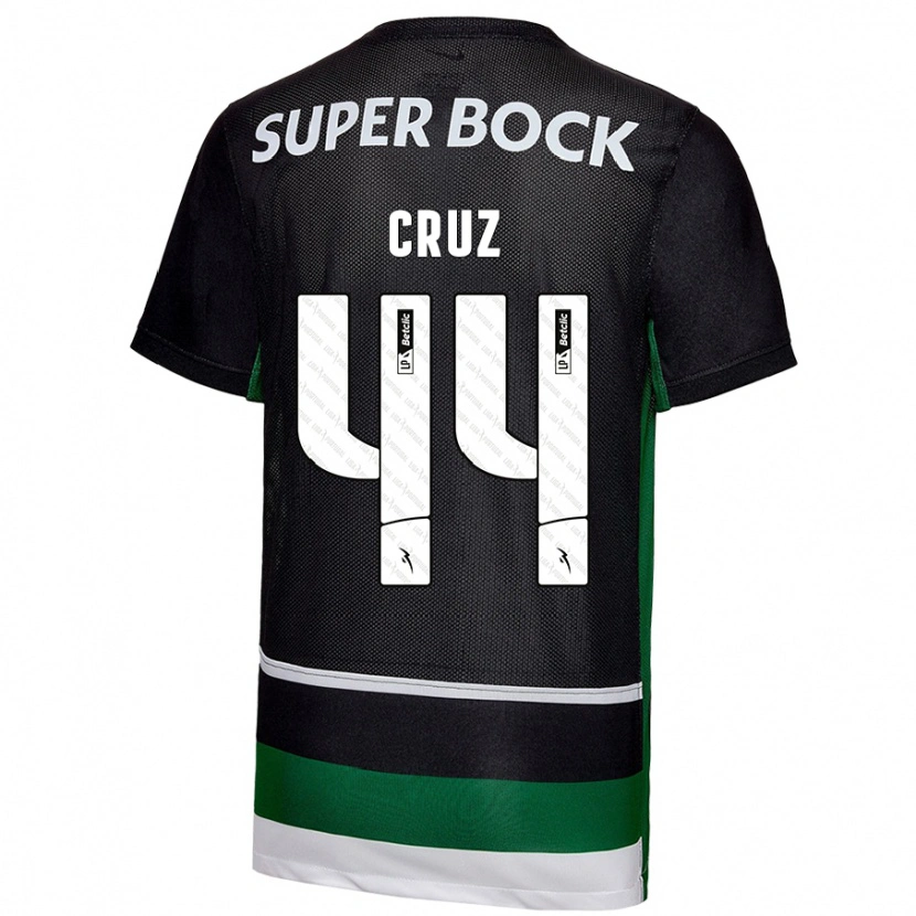 Danxen Men Marco Cruz #44 Black White Green Home Jersey 2024/25 T-Shirt