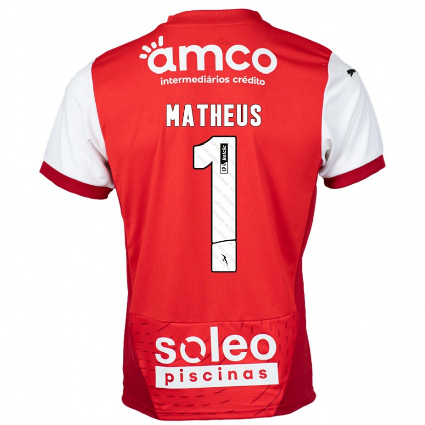 Danxen Men Matheus #1 Red White Home Jersey 2024/25 T-Shirt
