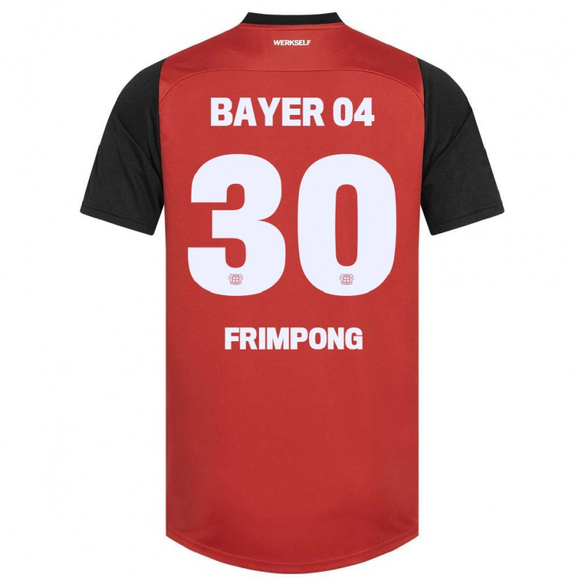 Danxen Men Jeremie Frimpong #30 Red Black Home Jersey 2024/25 T-Shirt