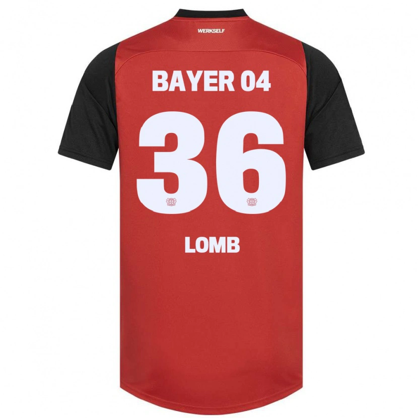 Danxen Men Niklas Lomb #36 Red Black Home Jersey 2024/25 T-Shirt